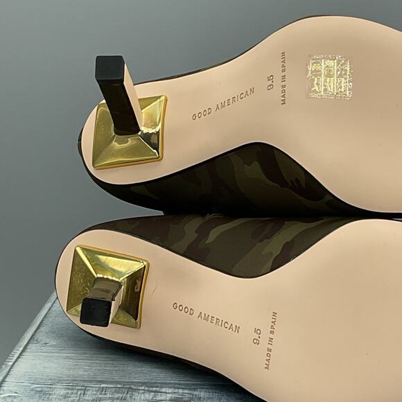 NEW Good American Women’s Ankle Shine Neoprene Booties Camo Size 9.5 - Picture 9 of 10